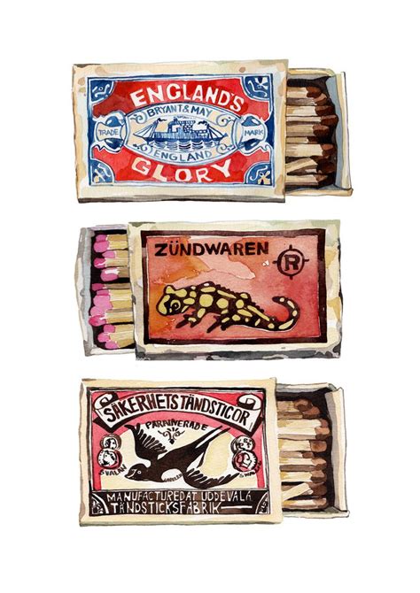 Matchboxes | Prints, Art inspiration, Illustration