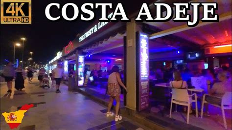 TENERIFE - COSTA ADEJE | Observing the Nightlife 🌙 Night Walk August ...