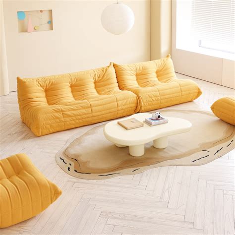 Togo Sofa Replica Yellow in Boucle – Homart Furniture Store