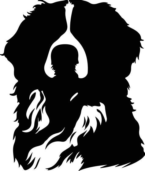 Bernese Mountain Dog black silhouette 38495940 Vector Art at Vecteezy