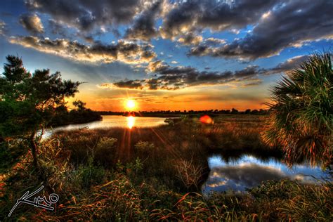 Mosquito Lagoon Sunset Cape Canaveral Florida