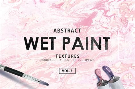 Wet Paint Textures Vol.3 on Yellow Images Creative Store