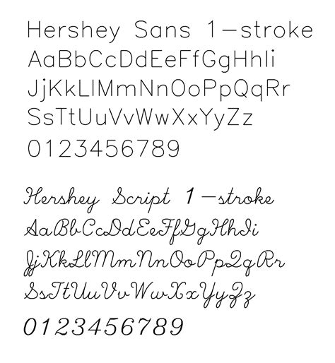 Single-line fonts (eg for engraving) Free Script Fonts, Word Fonts, Font Names, Nice Writing ...