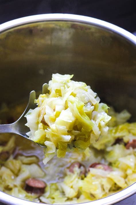 Instant Pot cabbage and sausage recipe - Berry&Maple