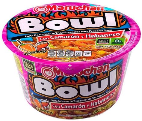 Bowl Maruchan Pasta de Harina Precocida con Camarón y Habanero Precio ...