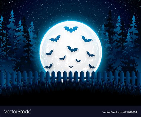 Halloween night background Royalty Free Vector Image