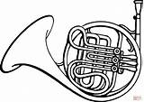 Vintage French Horn coloring page  Free Printable Coloring Pages sketch template