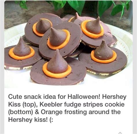 Witches Hats Cute And Easy Snack For Halloween | Fudge stripe cookies ...