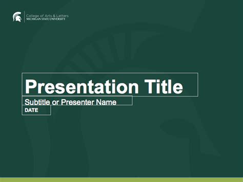 Presentation Templates – College of Arts & Letters