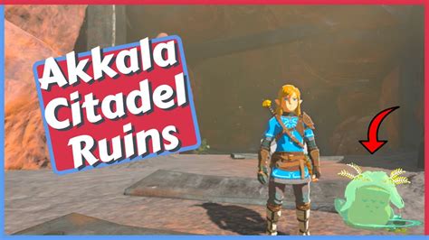 Akkala Citadel Ruins Cave Guide (Bubbul Frog Location) in Zelda Tears of the Kingdom - YouTube