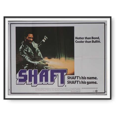 Shaft (1971) Framed Original UK Quad Poster (sold) - Cinema Poster Gallery