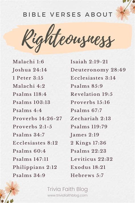 70 Powerful Bible Verses About Righteousness KJV - Jesus In The Every Day