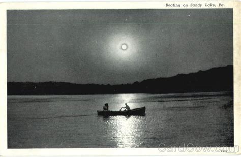 Boating On Sandy Lake Pennsylvania