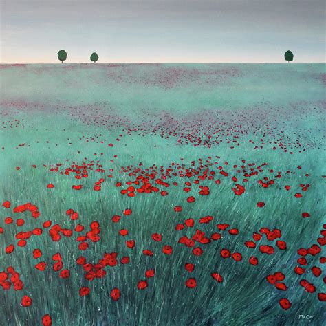 Poppy Field Painting by K McCoy