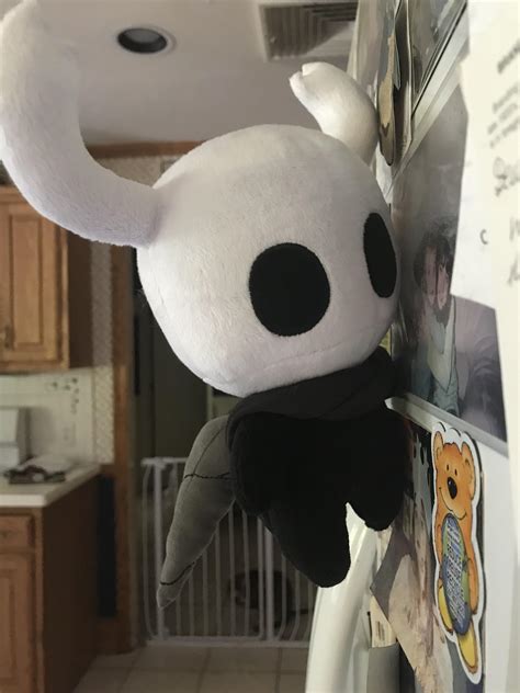 I wanted to see if my Hollow Knight plush could hand from the fridge. The results were ...