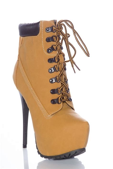 13 Stunning High Heel Construction Boots Photo Ideas | Heels, Boots, High heels