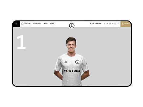 Legia Warsaw Website on Behance