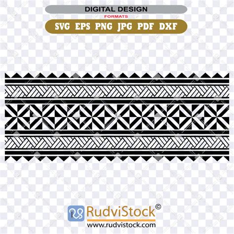 Tongan seamless tattoo border - Rudvistock