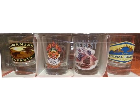 Disney Shot Glass Set - Animal Kingdom - Ride Attractions