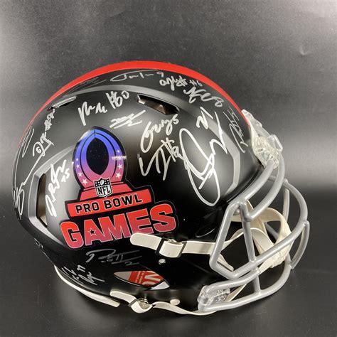 NFL - Multi Signed Authentic 2023 Pro Bowl Helmet Signed by Matt Judon ...