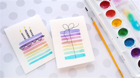 Easy DIY Birthday Cards Using Minimal Supplies – K Werner Design Blog