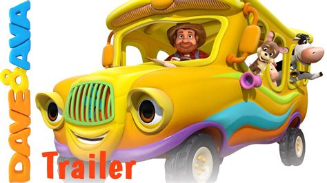 Wheels on the Bus - Trailer | Animal Sounds Song | Nursery Rhymes and ...