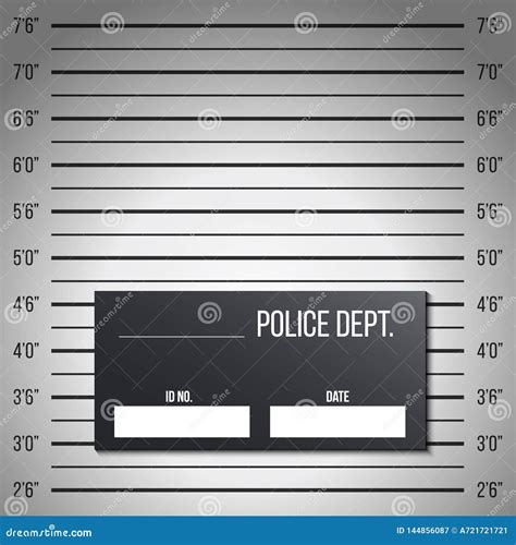 Police Mugshot Mugshot. Mug Shot Template. Vector Illustration ...