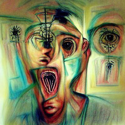 paranoid schizophrenia - AI Generated Artwork - NightCafe Creator