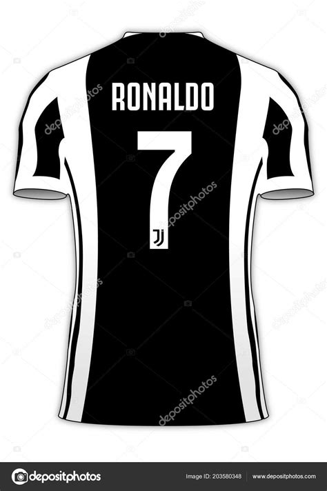 Cristiano Ronaldo Juventus Football Team Jersey Stock Vector Image by ©frizio #203580348