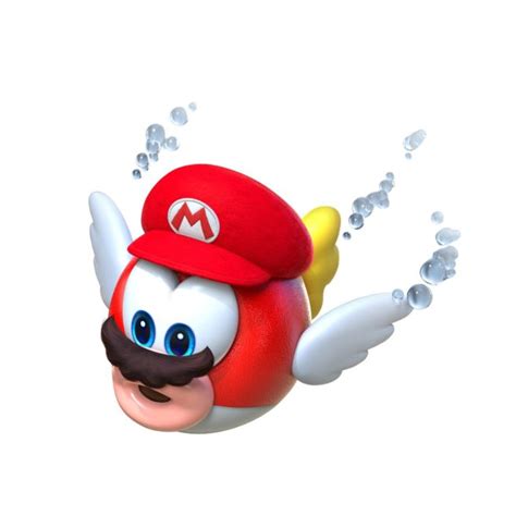 Super Mario Odyssey - captured Cheep Cheep art