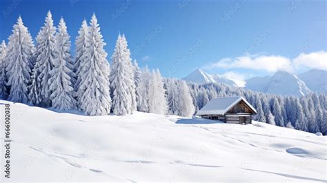 copy space, stockphoto, amazing swiss winter landscape with amazing lot of snow, snow covered ...