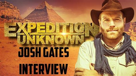 Josh Gates Interview - Expedition Unknown; LIVE in Egypt! - YouTube