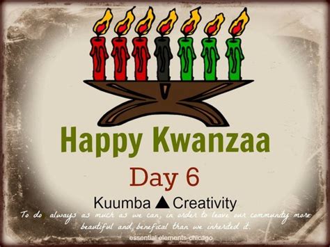 Electronic Village: Happy Kwanzaa: Kuumba ('Creativity')