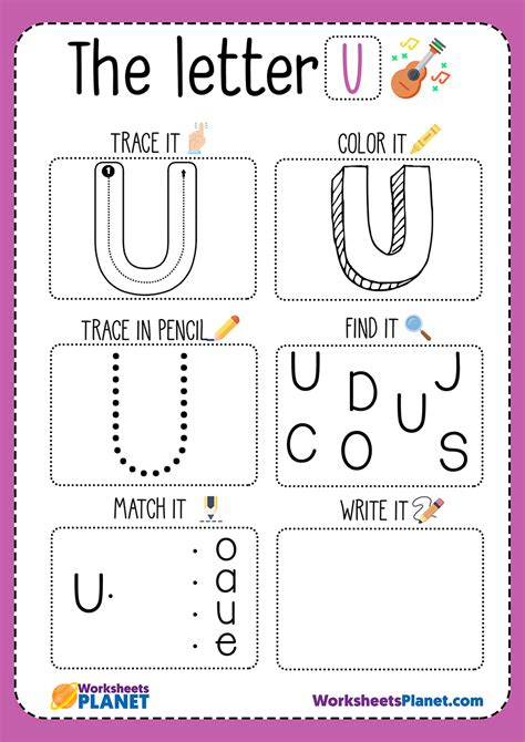 Letter U Worksheet