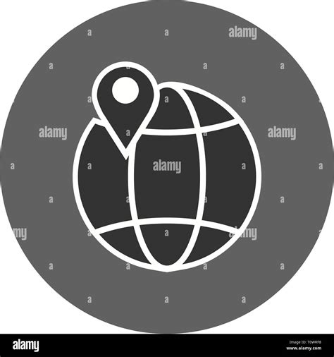 Illustration Globe Icon Stock Photo - Alamy