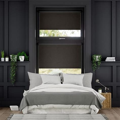 PerfectFIT Chromium Thermal Blackout Black Roller Blind