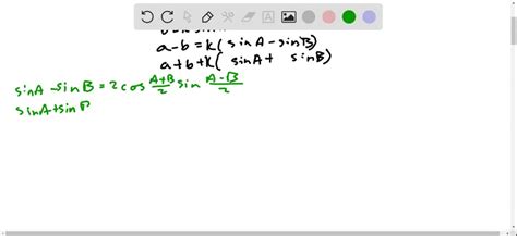 The law of tangents above is closely related to Mollweide's formula (see figure 2.13 for ...