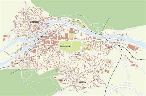 Interlaken Tourist Map