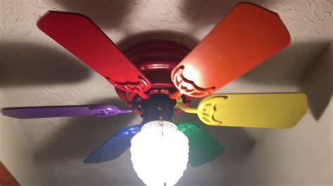 30" Home Trends Rainbow Hugger ceiling fan - YouTube