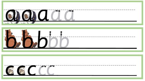 Little Wandle letter formation mark making strips A-Z | Teaching Resources