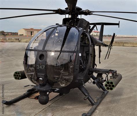 Special Forces AH-6 Little Bird Helicopter foto de Stock | Adobe Stock