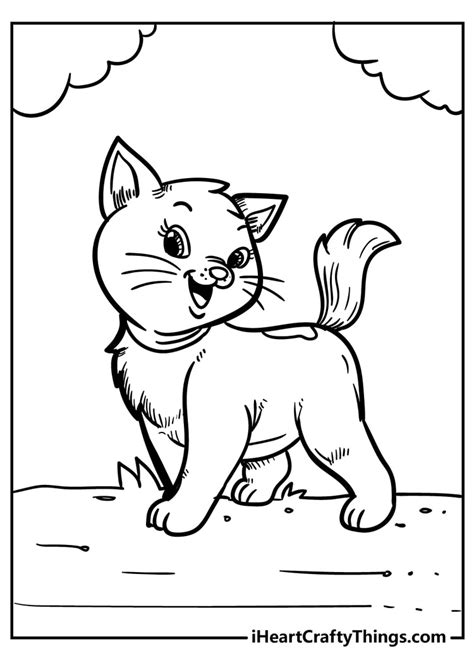 Free Printable Kitty Coloring Pages