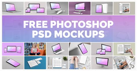 Free Photoshop PSD Mockups - Mediamodifier