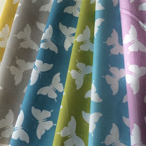 Butterfly fabrics - full collection of colours! Available at http://www.spoonflower.com ...