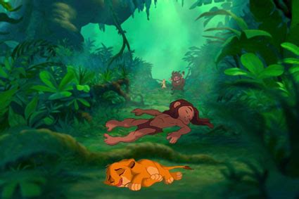 In the jungle Tarzan and Simba sleep (not) tonight - disney crossover ...