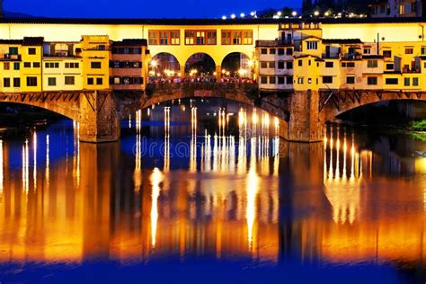 Ponte Vecchio at Sunset, Florence Stock Photo - Image of copy, italy ...