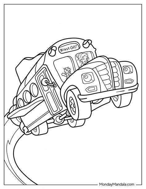 20 Magic School Bus Coloring Pages (Free PDF Printables)