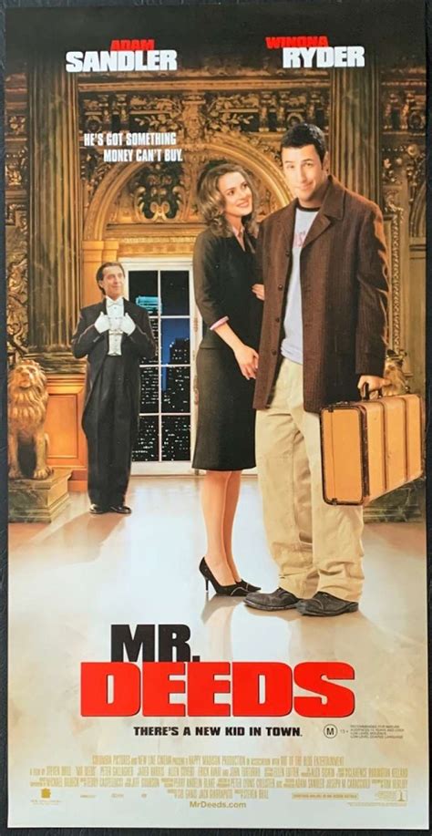 All About Movies - Mr Deeds Poster Original Daybill 2002 Adam Sandler Winona Ryder