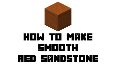 Minecraft Survival: How to Make Smooth Red Sandstone - YouTube