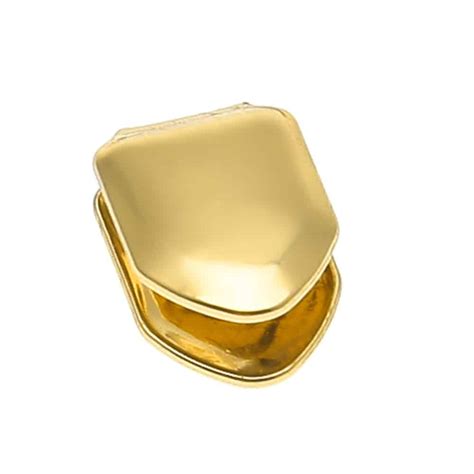 14K Gold Plated Single Tooth Cap - Deez Grillz